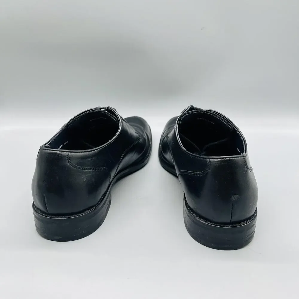 Cole Haan Shoes Mens 8 Black Leather Grand OS Derby Oxford Dress Almond Toe